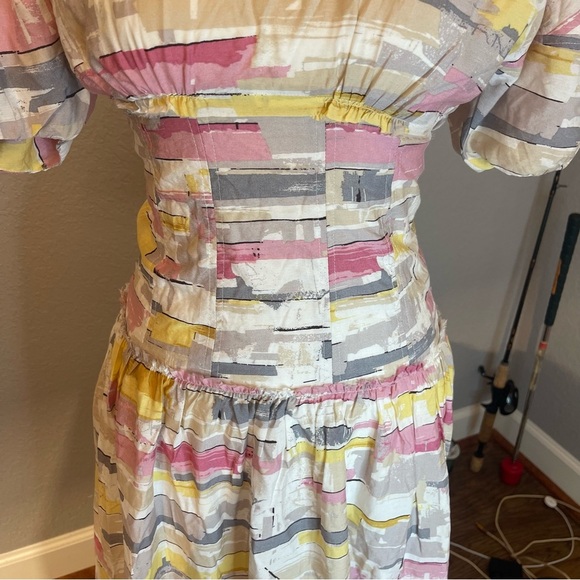 Moon River NWT Abstract Water Color Viscose Blend Dress Size XS - Picture 4 of 11